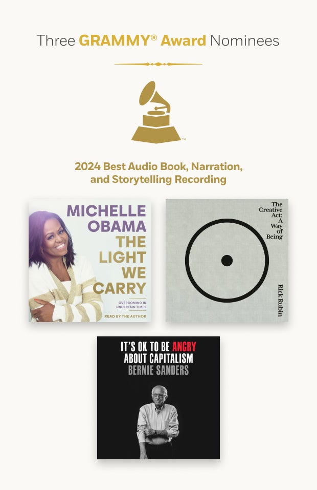 Three Grammy Award Nominees Michelle Obama, Rick Rubin, and Bernie Sanders